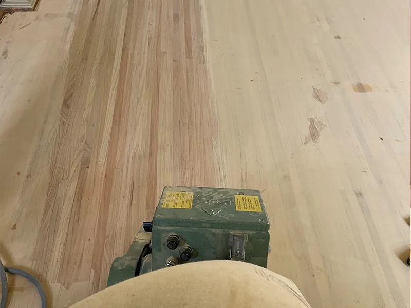 Hardwood floor refinishing renovation in Rochester NY